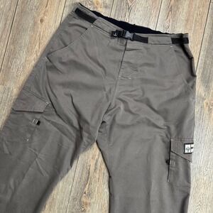 Prana Vintage Climbing Cargo Pants Mens Brown Belted Size XL (34x34)